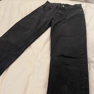 Zara hi-rise straight leg jeans